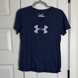 Under Armour Dark Blue V-Neck Tee